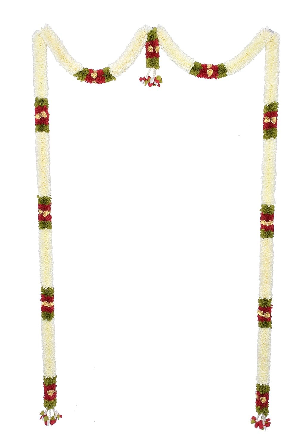 Artificial Jasmine and Rose Doorway Flower Thoran