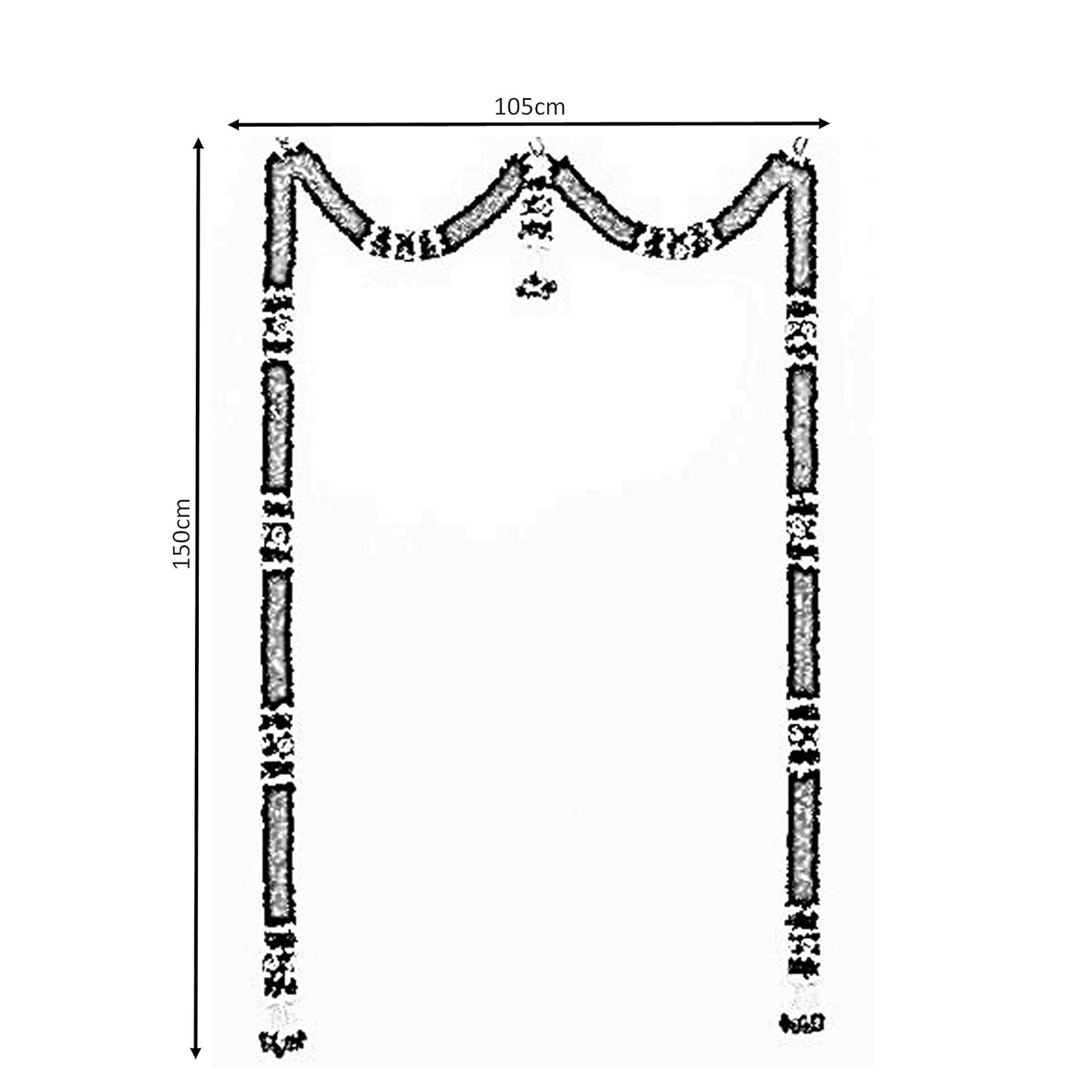 Artificial Jasmine and Rose Doorway Flower Thoran