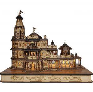 Shree Ram Mandir Ayodhya Model 3D Wooden Janmabhoomi Temple