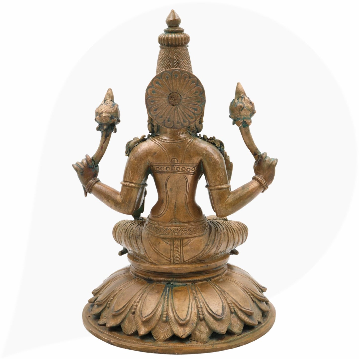 Bronze statue of a deity with multiple arms