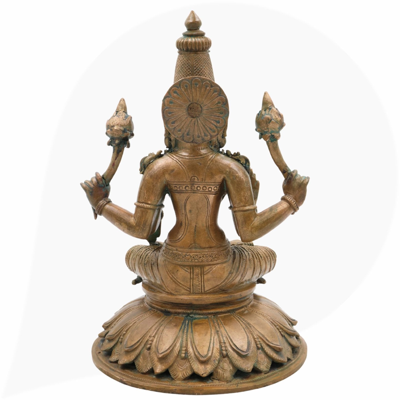 Bronze statue of a deity with multiple arms