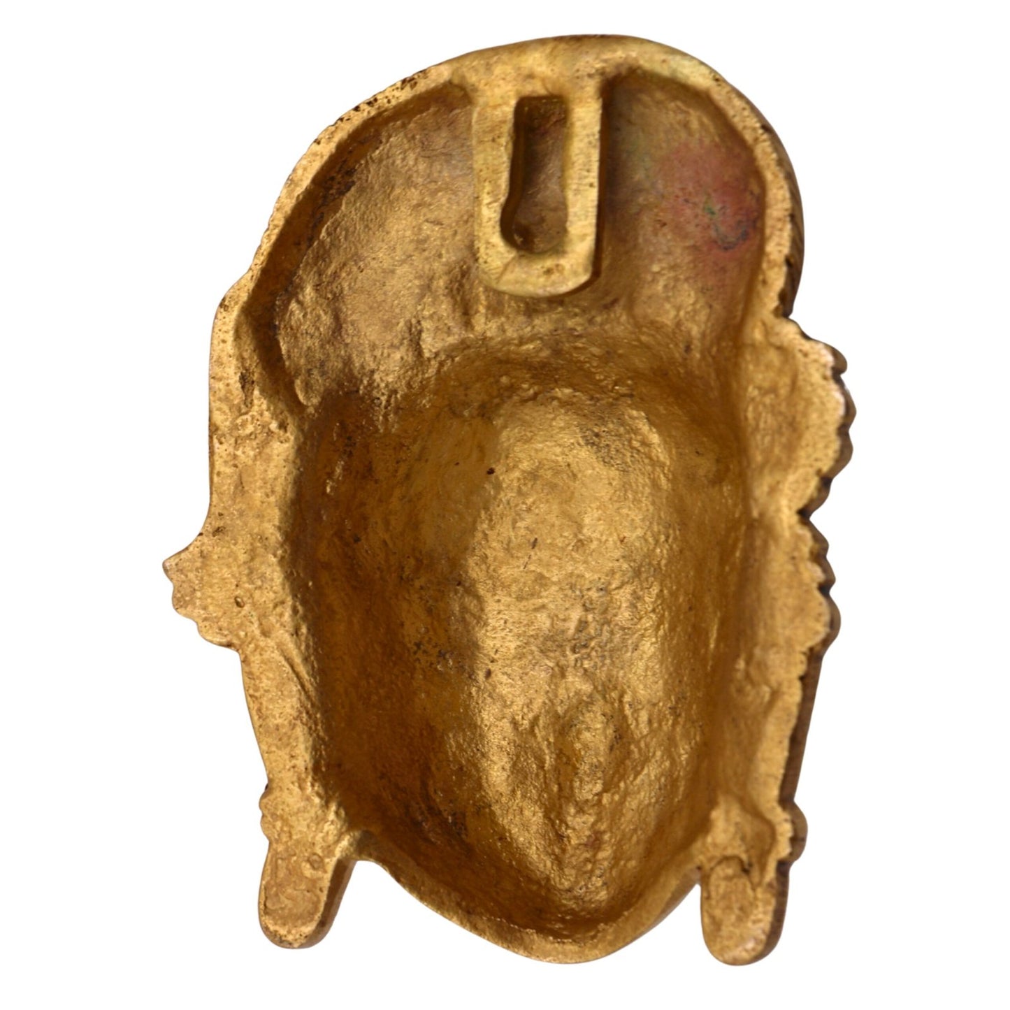 Brass Handcrafted Goddess Gowri Face Rear View