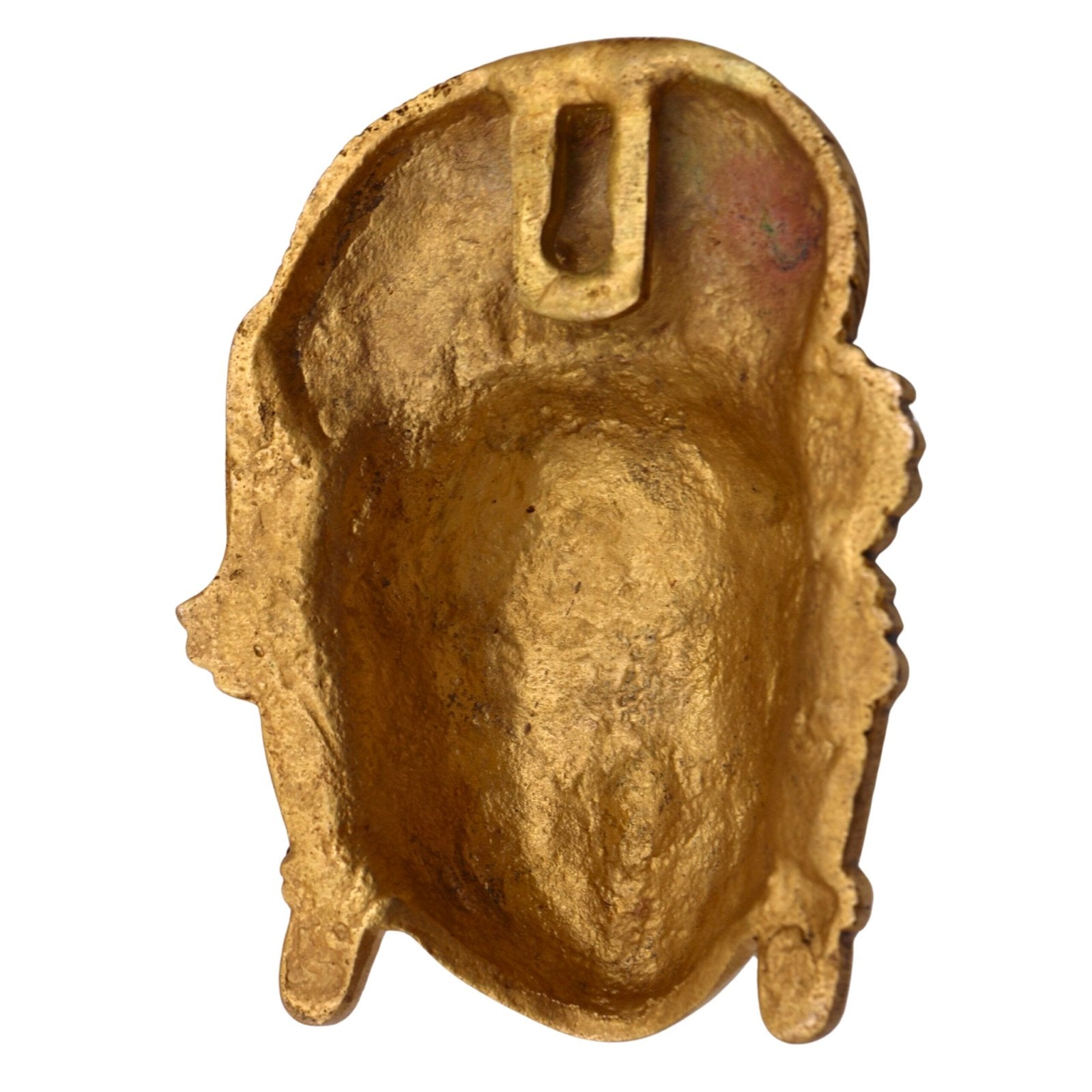 Brass Handcrafted Goddess Gowri Face Rear View