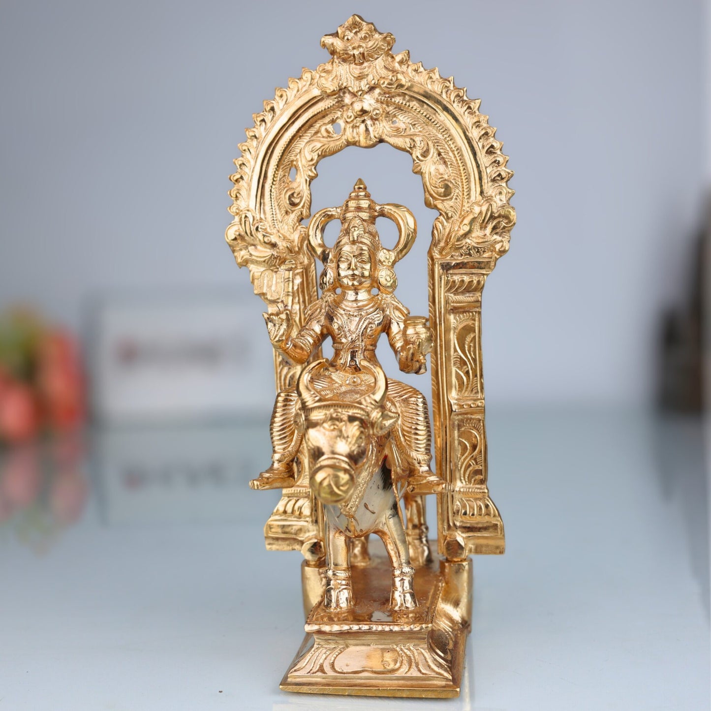Bronze Vishnumaya Idol Traditional Kerala Deity Statue (24 cm)