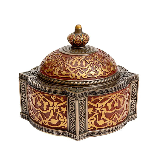 Beautiful Cold cast Bonded Bronze Hexagon Box, Gift Item - ArtyCraftz.com