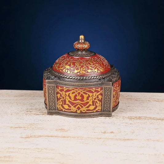 Beautiful Cold cast Bonded Bronze Hexagon Box, Gift Item - ArtyCraftz.com