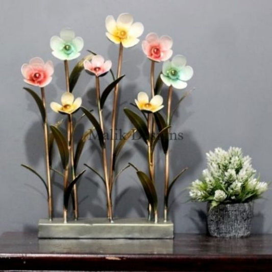 Beautiful Handmade Metal Flower Table D?cor - ArtyCraftz.com