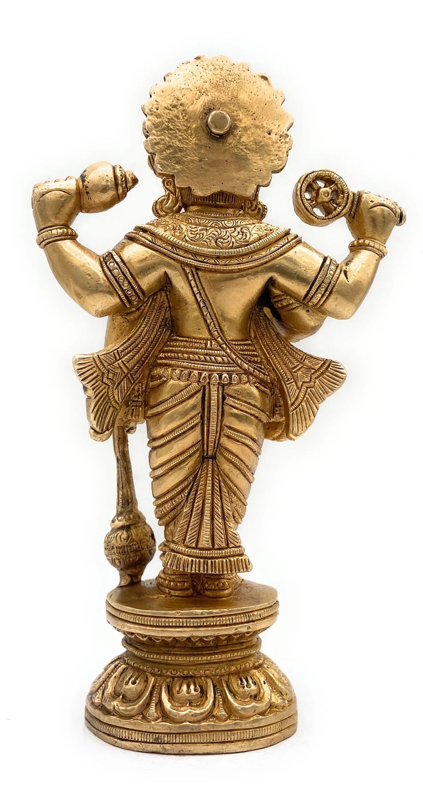 Bhunes Brass Chaturbhuj Vishnu Idol