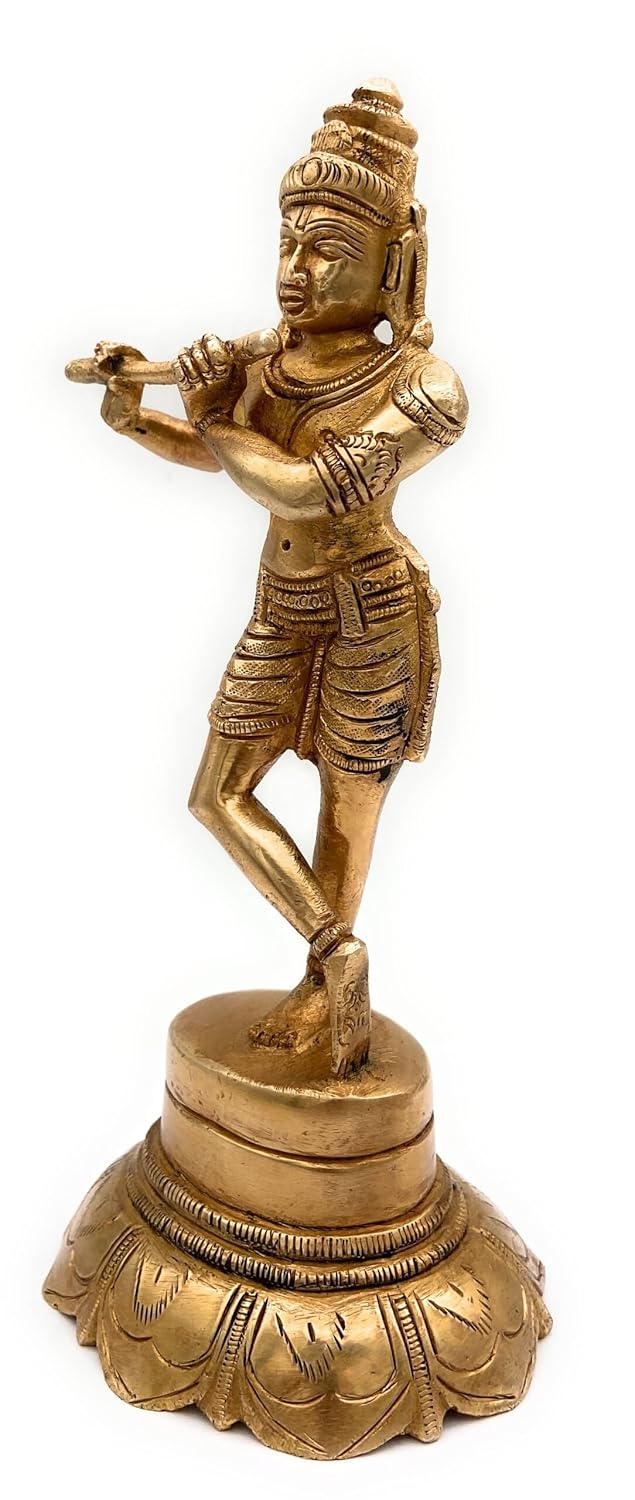 Bhunes Brass Krishna Idol