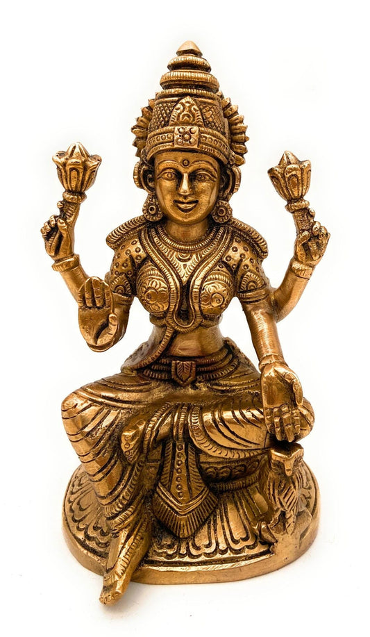 Bhunes Brass Laxmi Idol - ArtyCraftz.com