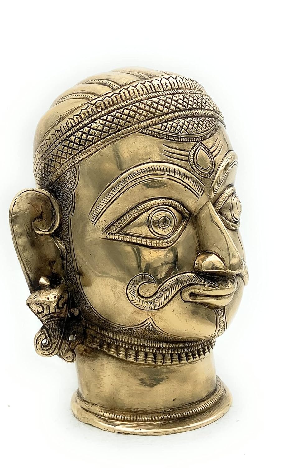 Bhunes Brass Lord Shiva Head Idol