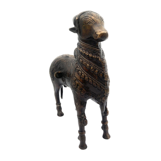 Bhunes Brass Nandi Statue - ArtyCraftz.com