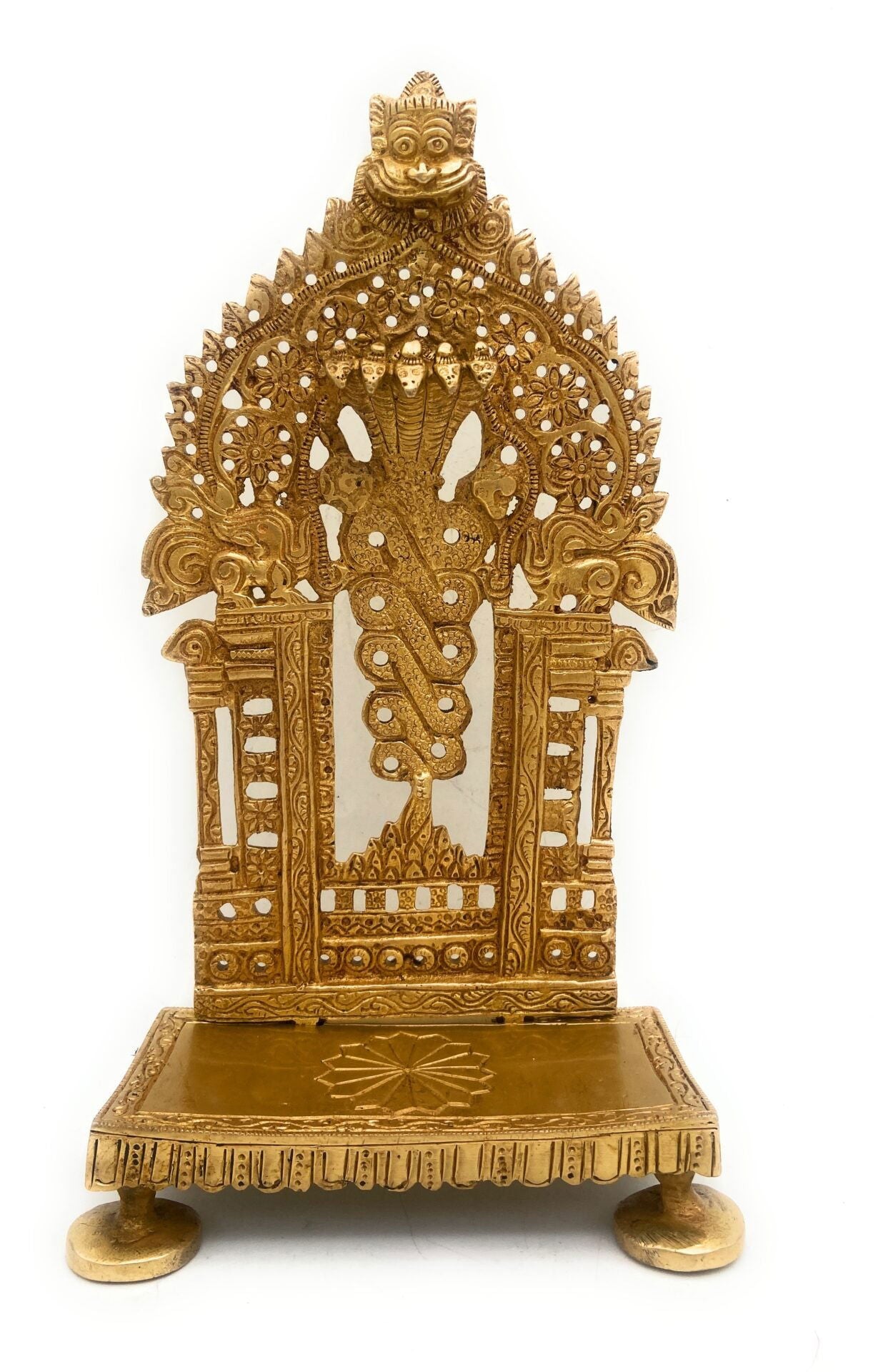 Bhunes Brass Prabhawali Stand - ArtyCraftz.com