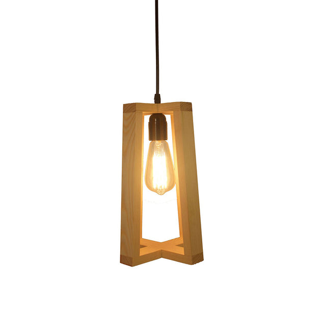 Blender Beige Wooden Single Hanging Lamp