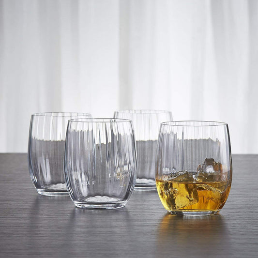Bohemia-Crystal Club Waterfall Imported Whiskey Glass Set