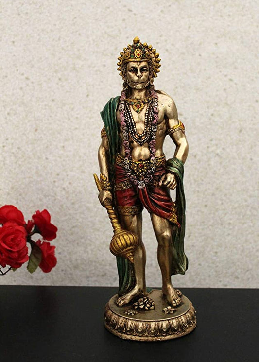 Bonded Bronze and Resin Hanuman Statue