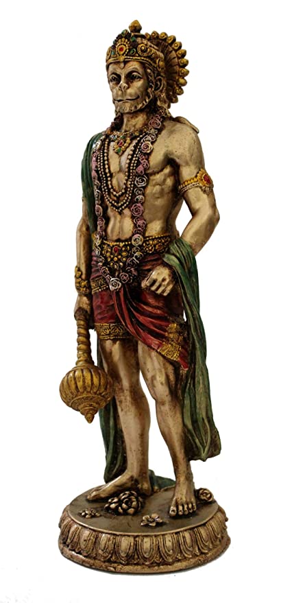 Bonded Bronze and Resin Hanuman Statue