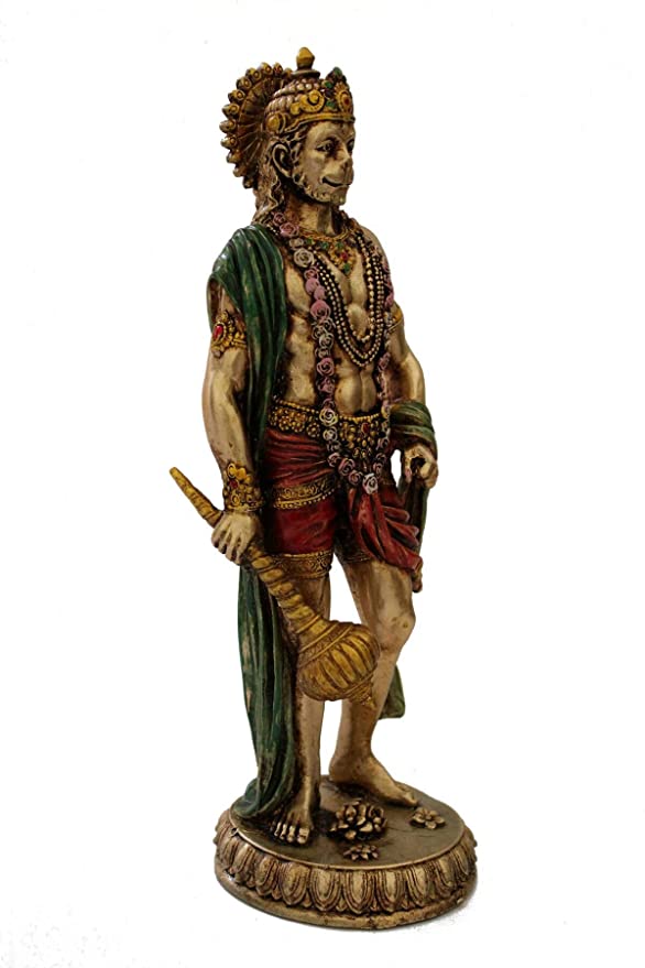 Bonded Bronze and Resin Hanuman Statue