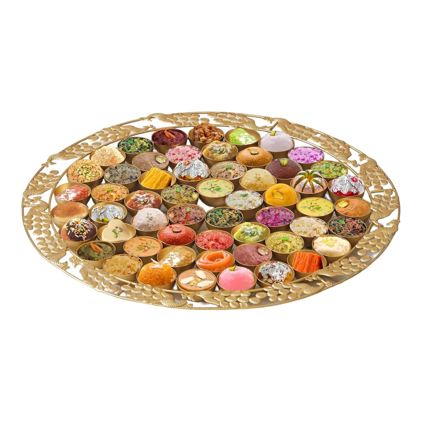 Brass 56 Bhog Thali