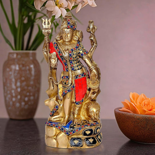 Brass Ardhanarishvara statue
