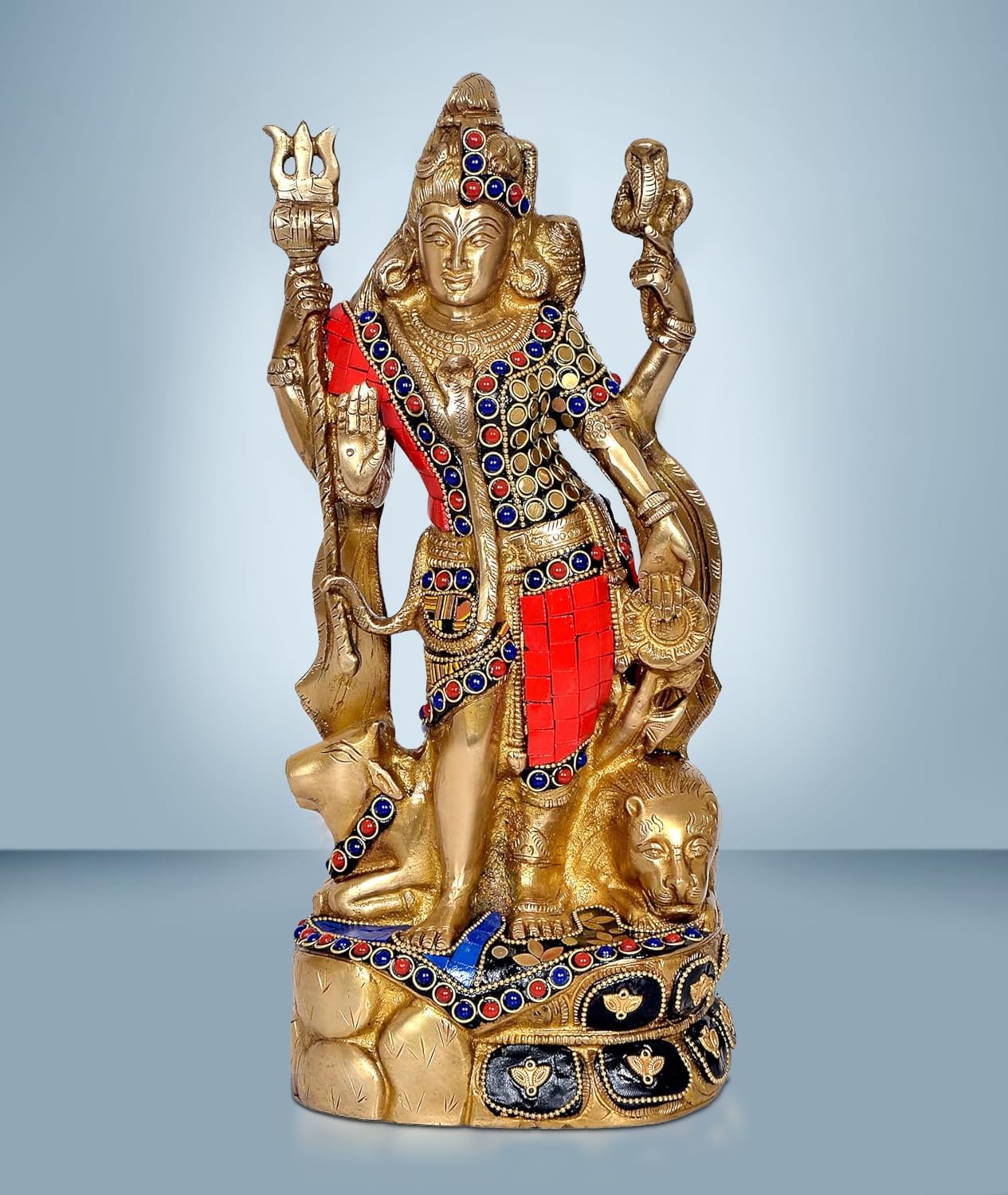 Brass Ardhanarishvara statue