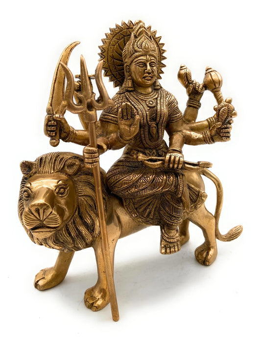 Brass Material Durga Idol