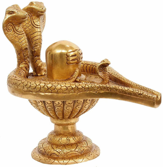 Brass A Prized Possession for Any Shaivite Devotees, Height: 7.5 Inch - ArtyCraftz.com