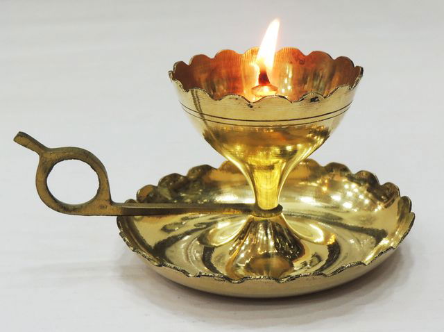 Brass Aarti Diya-ArtyCraftz.com