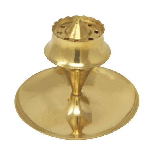 Brass Agarbatti Stand Incense Holder with Ash Catcher 10 CM - ArtyCraftz.com