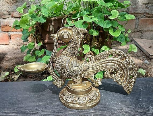 Brass Anna Paravai Vilaku Lamp - ArtyCraftz.com