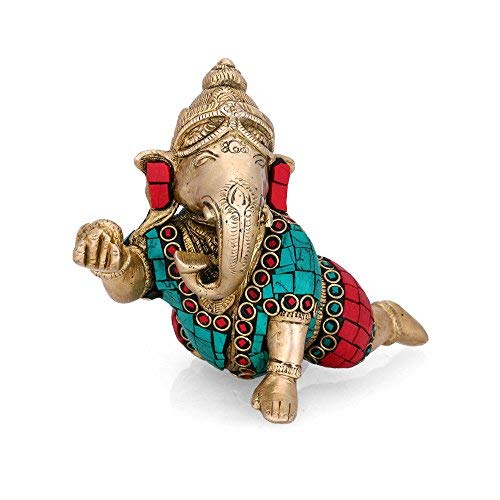 Brass Bala Ganesha Statue-ArtyCraftz.com
