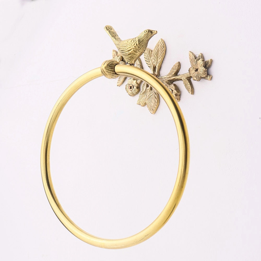 Brass Bird Towel Hanger-ArtyCraftz.com