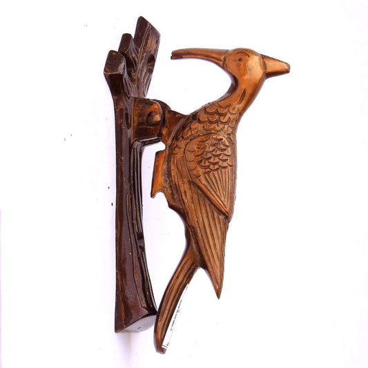 Brass Bird (Wood Pecker) Door Knocker - ArtyCraftz.com