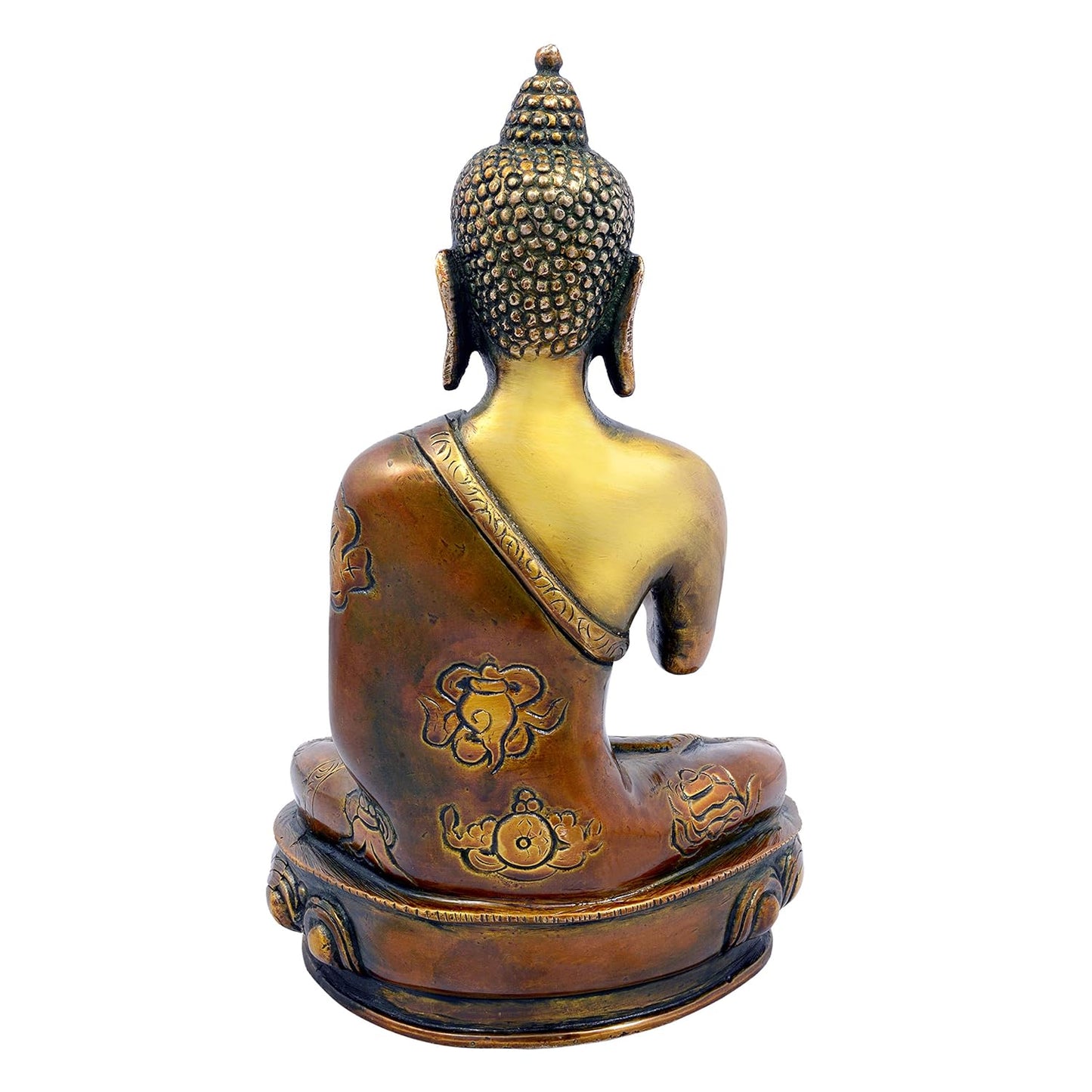 Brass Buddha In Abhaya Mudra Statue