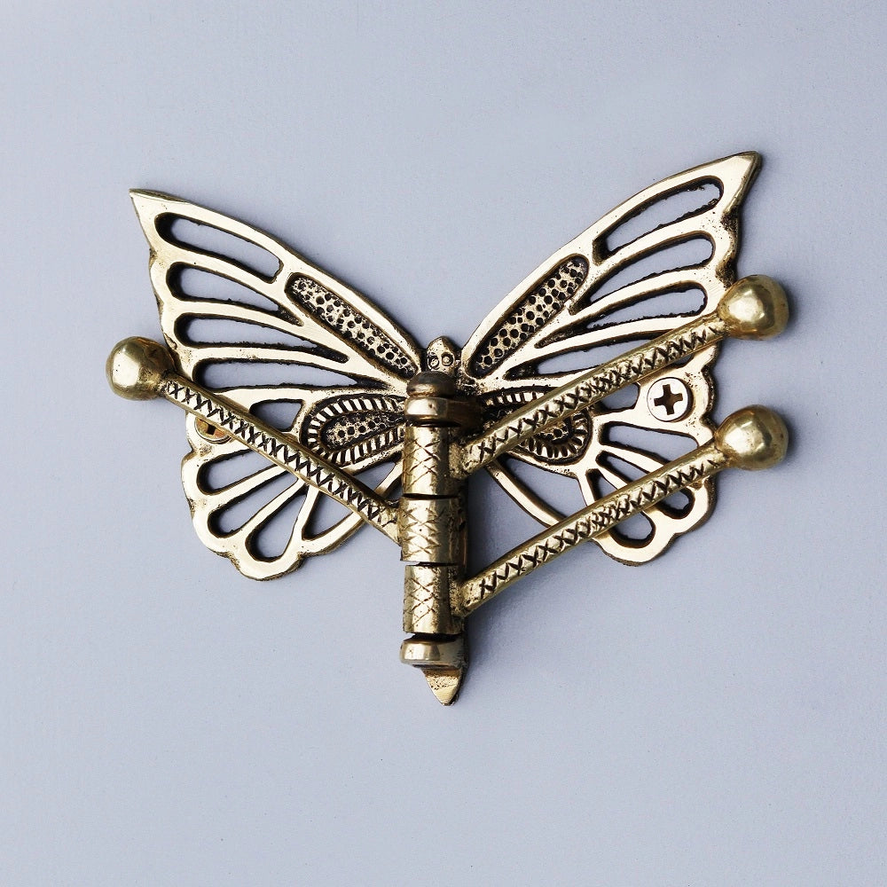 Brass Butterfly Tri-Arm Hook-ArtyCraftz.com