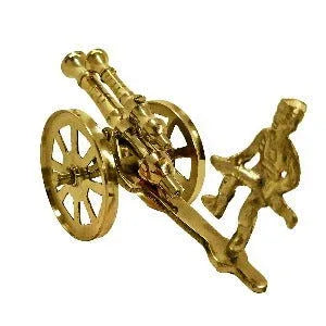 Brass Canon with Solider - ArtyCraftz.com