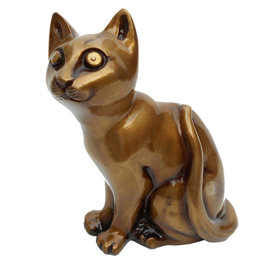 Brass Cat Animal Showpiece and Metal Statue For Gift and Decor - ArtyCraftz.com