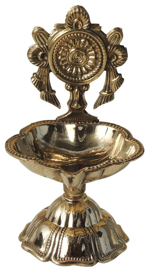 Brass Chakra Pooja Lamp-ArtyCraftz.com