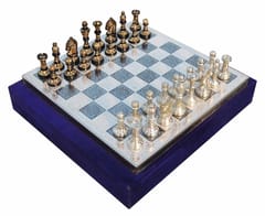 Brass Chess with Brass Pawns-ArtyCraftz.com