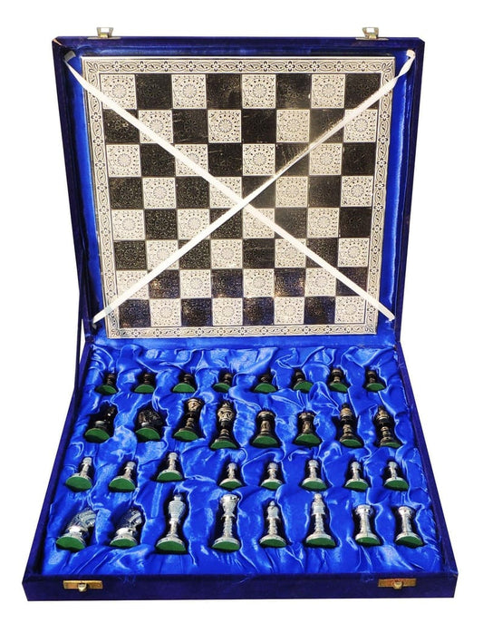 Brass Chess with Brass Pawns