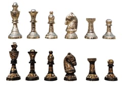 Brass Chess with Brass Pawns-ArtyCraftz.com