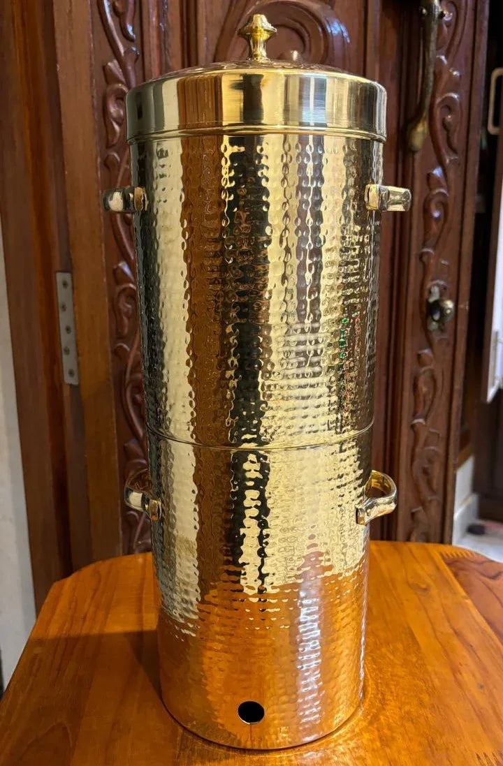Brass Coffee Filter for 150 Cups Large South Indian Coffee Filter-artycraftz.com