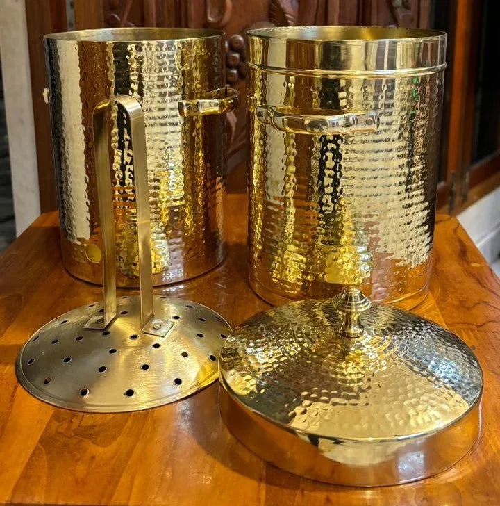 Brass Coffee Filter for 150 Cups Large South Indian Coffee Filter-artycraftz.com