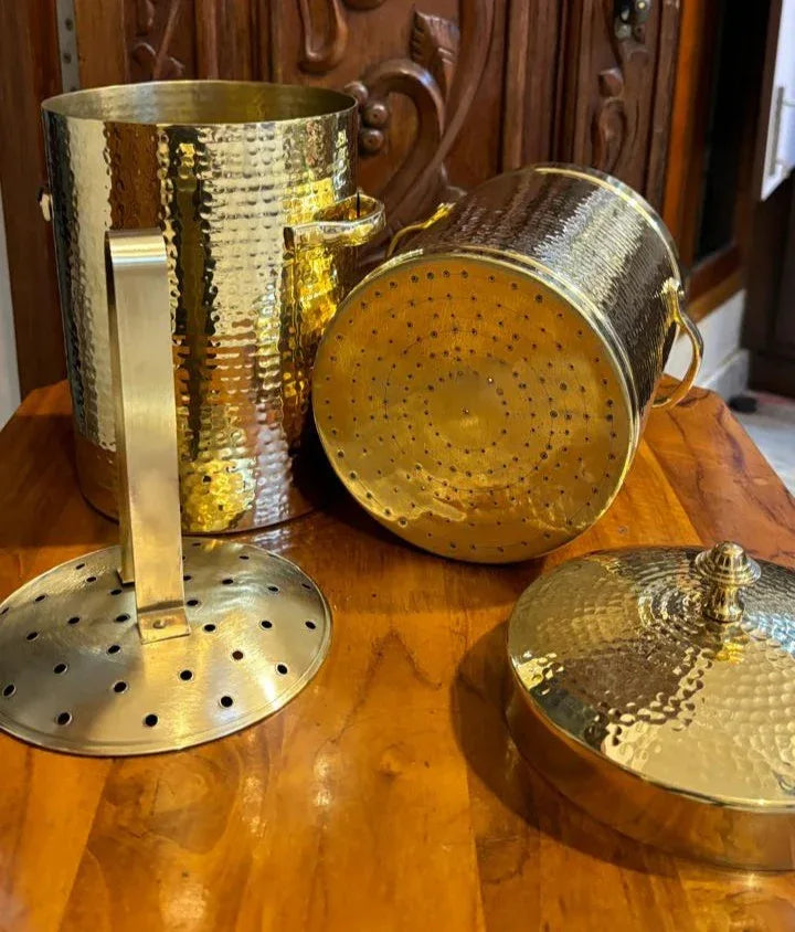 Brass Coffee Filter for 150 Cups Large South Indian Coffee Filter-artycraftz.com