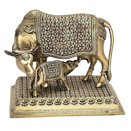 Brass Cow & Calf Caring Idol - ArtyCraftz.com