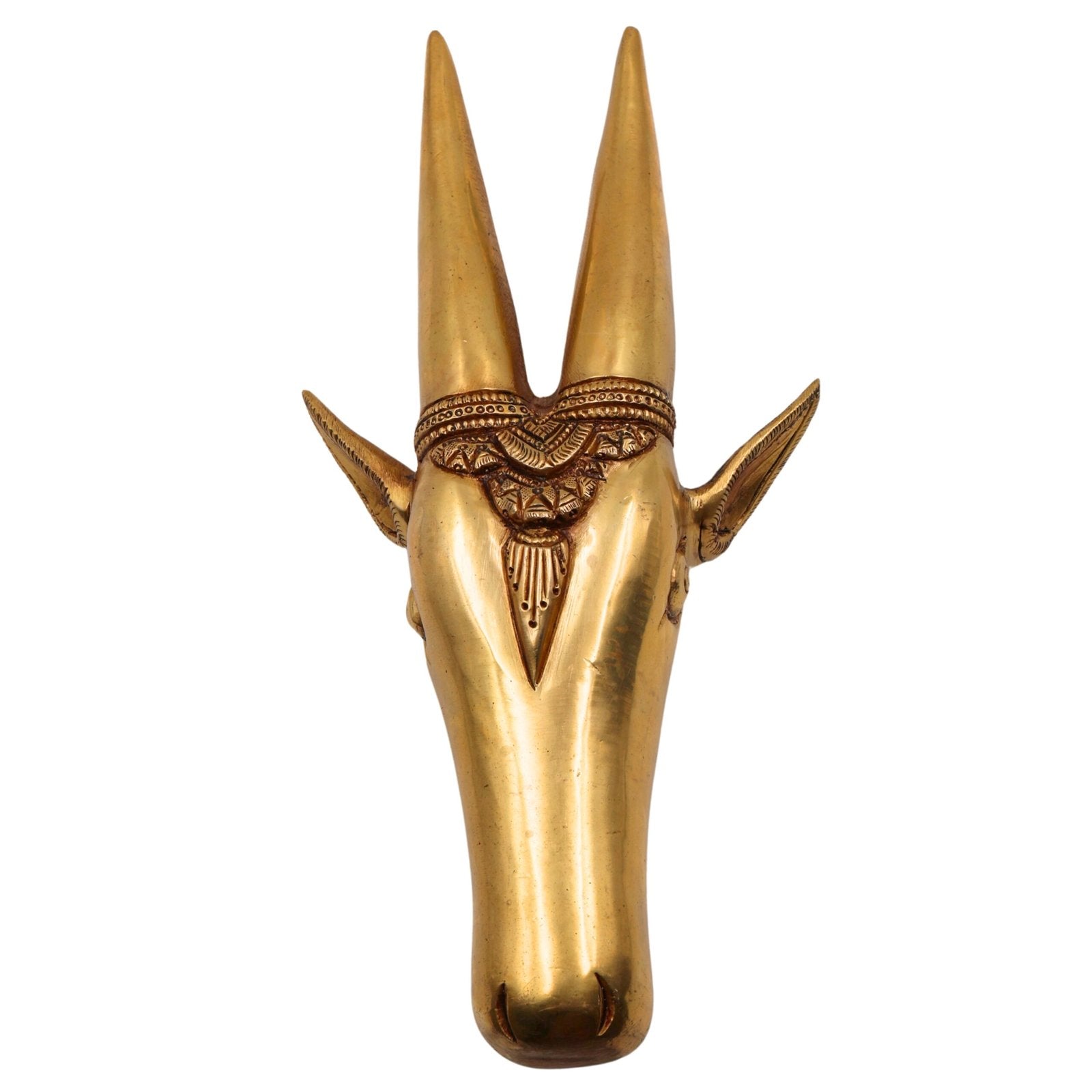 Brass Cow Head Wall Hanging-ArtyCraftz.com