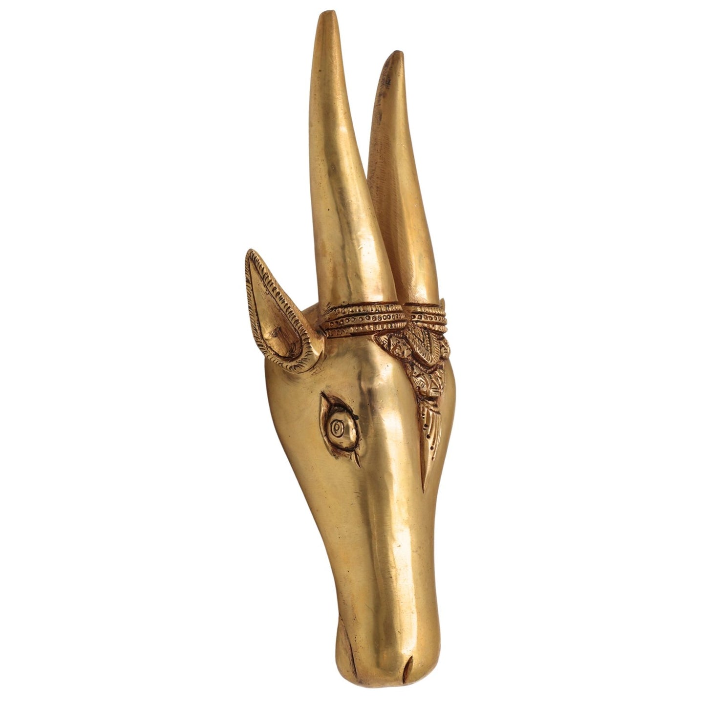 Brass Cow Head Wall Hanging-ArtyCraftz.com