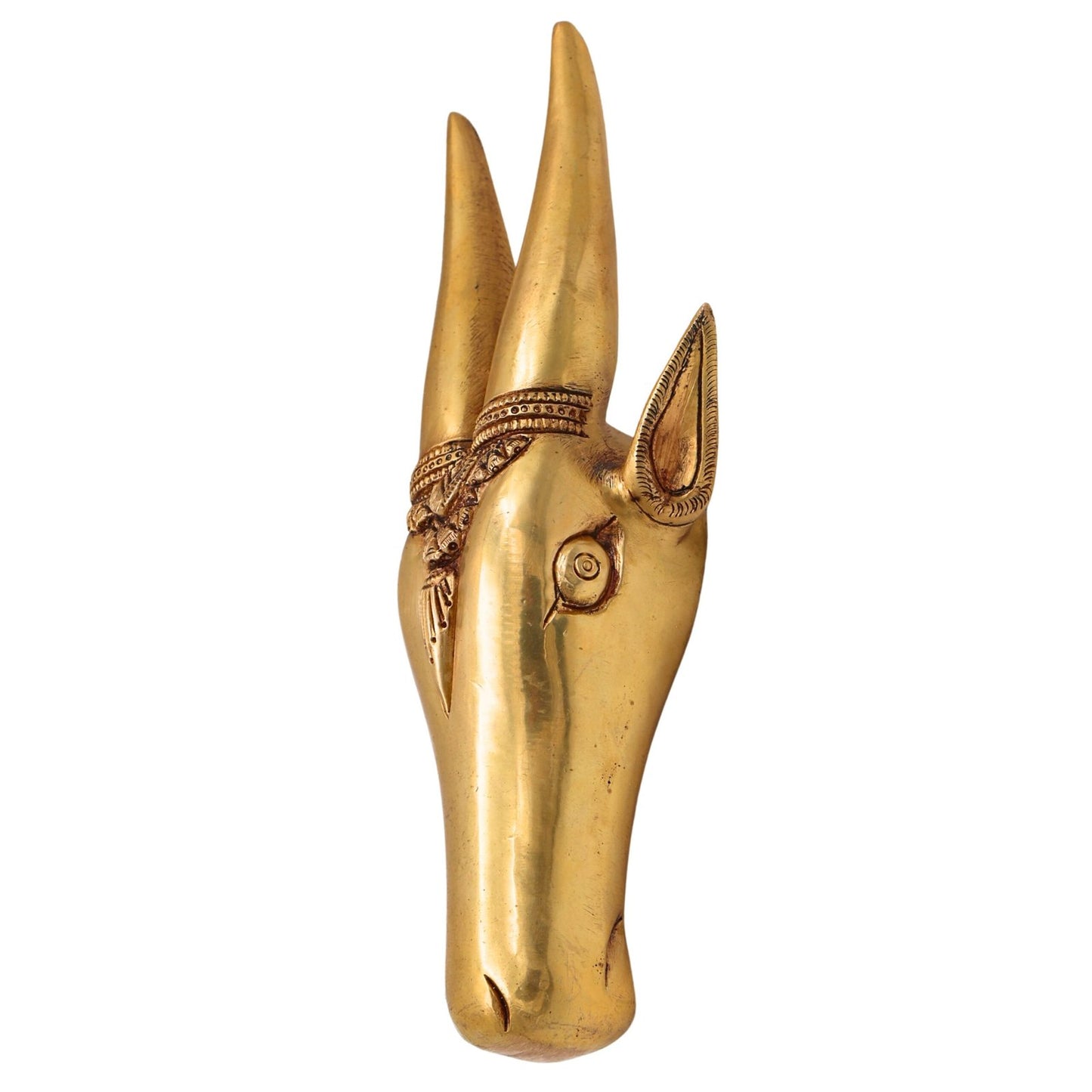 Brass Cow Head Wall Hanging-ArtyCraftz.com