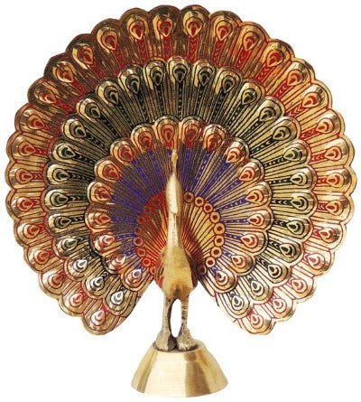 Brass Dancing Peacock Showpiece - ArtyCraftz.com