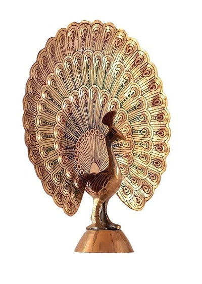 Brass Dancing Peacock Showpiece - ArtyCraftz.com